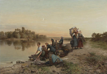 Daniel Ridgway Knight, Les Laveuses, 1875