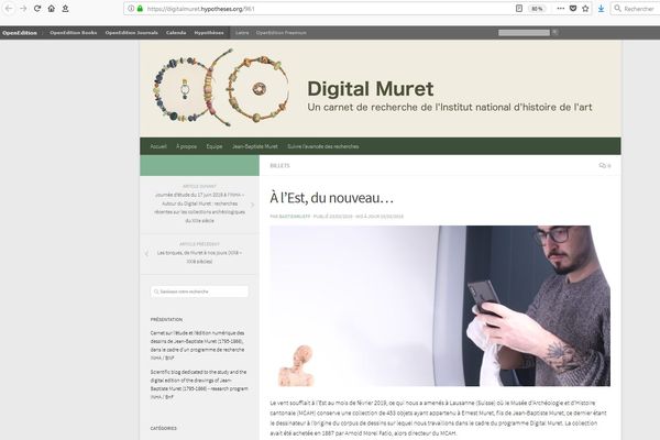 Digital Muret, un carnet de recherche de l'Institut national d'histoire de l'art