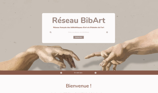 Page d'accueil du site reseaubibart.inha.fr