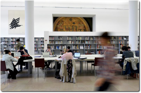 Salle de lecture de la bibliothèque. ©Nicolas Khayat / ENIGMA