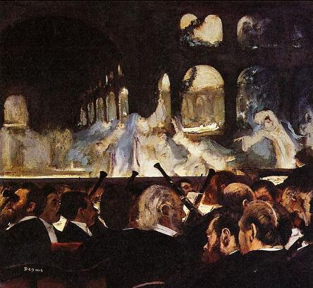 Edgar Degas, le Ballet de "Robert le Diable", huile sur toile, 1876, Victoria and Albert museum. Source : Wikimedia Commons