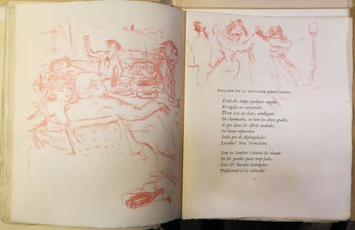 Défets Vollard : Parallèlement de Paul Verlaine, 1900, lithographies de Pierre Bonnard, bibliothèque de l'INHA, Fol Est 700 (6) (anciennement Fol Res 140 (6)). Cliché INHA