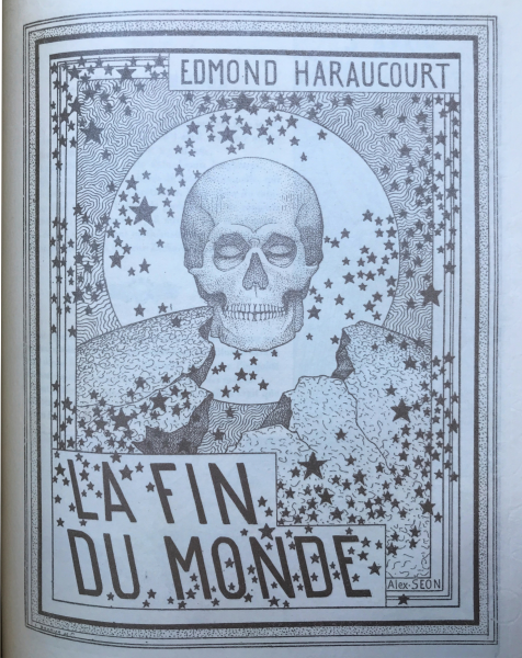 Couverture d’Alexandre Séon, Edmond Haraucourt, La Fin du monde, [1893]. Paris, bibliothèque de l'INHA, PATR-2021-108. Cliché INHA