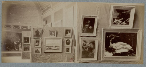 Exposition Courbet à l'Ecole des Beaux-Arts en 1882