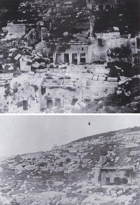 Les plus anciennes photographies de la nécropole de Cyrène, réalisées par Smith en 1861 (Thorn 2007, pl. 9,11)