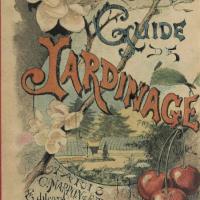 Couverture du Guide de jardinage par Jean Dybowski, Paris 1889. Source : gallica.bnf.fr