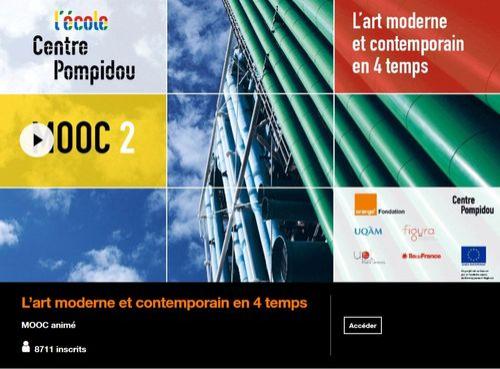 Page d'accueil du MOOC du Centre Pompidou © Centre Pompidou