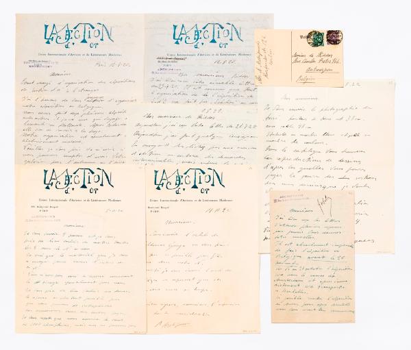 Alexander Archipenko, lettres à André de Ridder, 1920-1922. Paris, bibliothèque de l’INHA, Autographes 214, 16.
