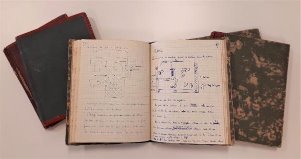 Carnets de fouilles de Philippe Bruneau, 1961. Paris, bibliothèque de l'INHA, Archives 167/105/4/ GF.