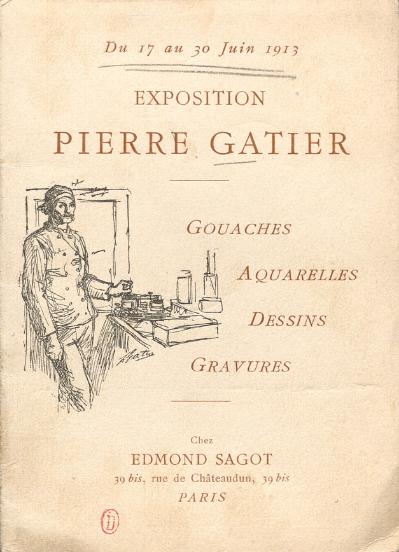 Exposition Gatier chez Sagot, du 17 au 30 juin 1913, bibliothèque de l’INHA, CVA1 Pierre Gatier. Cliché INHA