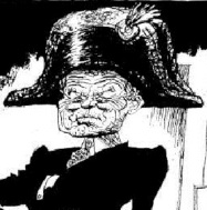 Chris Priestley, Liberal Democrats Mr. Ashdown denies lust for power, caricature, publié dans The Independent, 23 Sep 1997, dans British Cartoon Archive.