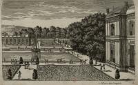 Pierre Aveline, Vue de jardin, dans l'Architecture à la mode, bibliothèque de l'INHA, 4 Est 420 (2). Cliché INHA