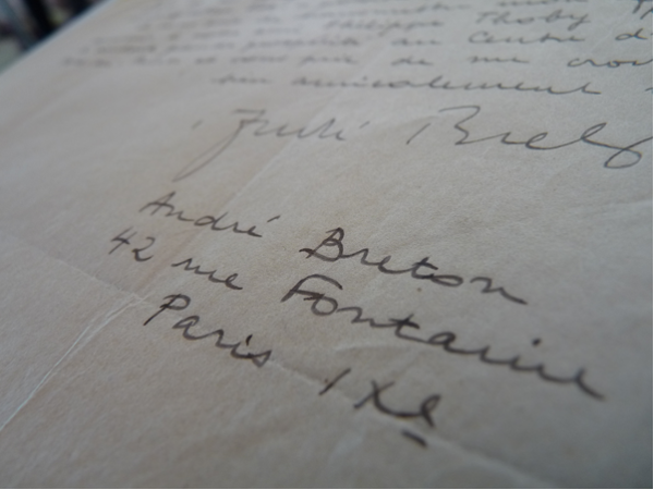 André Breton, Lettre envoyée à Dewitt Peters, le 15 février 1947
