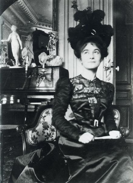 Eugénie Maurice, Jane Misme dans son salon, 1897