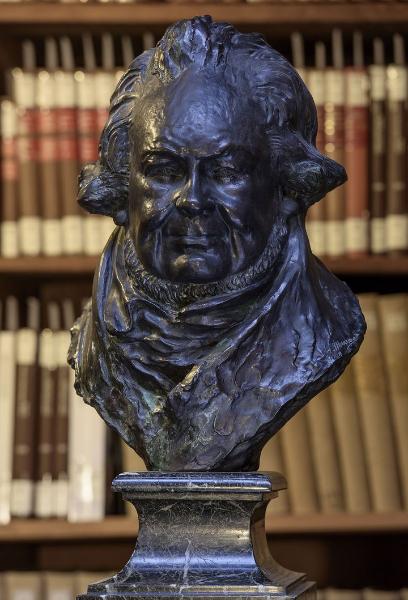 Albert Marque, Buste d'Honoré Daumier, fondu en 1907, bibliothèque de l'INHA - collecitons Jacques Doucet. Cliché Alice Sidoli - INHA 
