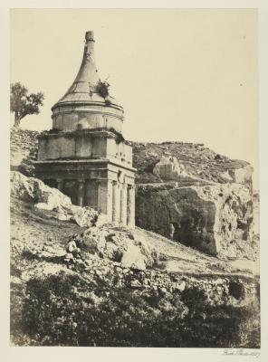 Francis Frith, Absalom's Tomb, Jerusalem, photographie, bibliothèque de l'INHA, Fol Est 787 (2), f.26. Cliché INHA