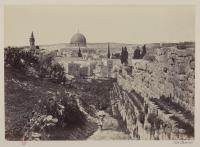 Francis Frith, City wall and mosque of Omar, &c., Jerusalem, photographie, bibliothèque de l'INHA, Fol Est 739, f. 21. Cliché INHA
