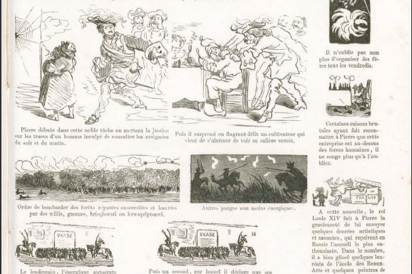 Gustave Doré, Histoire de la Sainte Russie, 1854, Gravure sur bois, Bibliothèque de l'INHA, 4 D 1494, p. 109. Cliché INHA