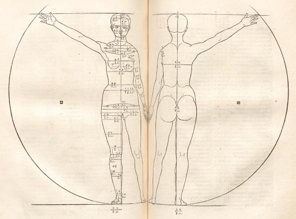 Albrecht Dürer, Hierinn sind begriffen vier Bücher von menschlicher Proportion, 1528, bibliothèque de l'INHA, Fol Res 1. Cliché INHA