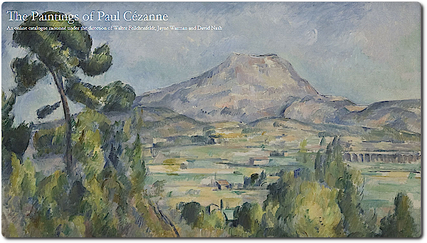 Page d'accueil du catalogue The Paintings of Paul Cézanne. @Walter Feilchenfeldt, Jayne Warman et David Nash.