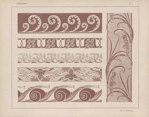 Maurice Pillard Verneuil, 250 Bordures, [1904], pl. 1. Cliché INHA